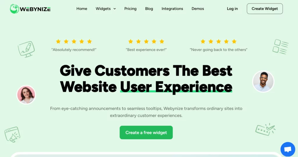 Webynize Homepage