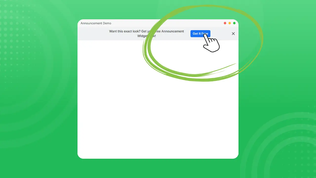 How To Add Free Announcement Widget To Website?