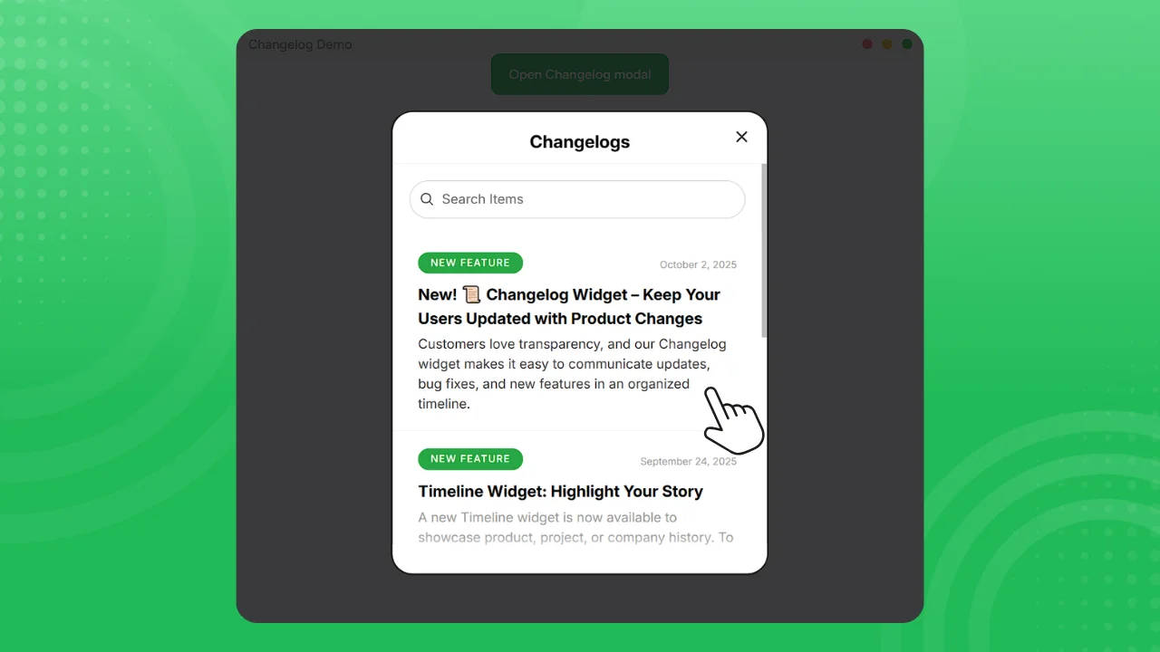 How To Add Free Changelog Widget To Website?